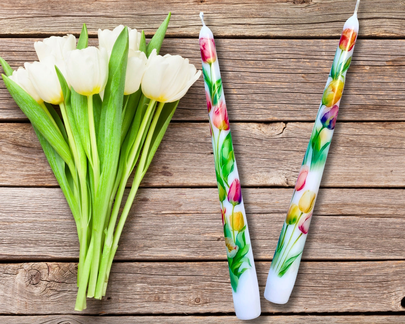 Printed Taper Candles