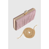 Pleated Sparkle Clutch