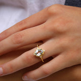 White Topaz Versailles Ring