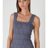 Textured Square Neck Top