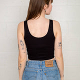 Scoop Neck Crop Tank Top