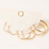 Gold Thin Hoop Earrings