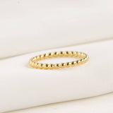 Dainty Gold Rings - Waterproof 18k Gold Stackable Rings