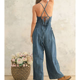 Chambray Jumpsuit - Indigo Blue