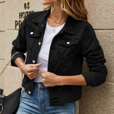 Slim Fit Lapel Denim Jacket