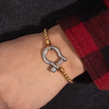 Horse Bit Carabiner Bracelet