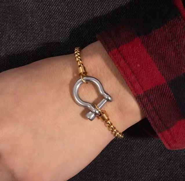 Horse Bit Carabiner Bracelet