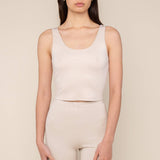 Scoop Neck Crop Tank Top