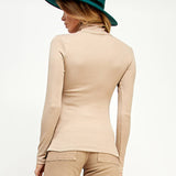 Lightweight Ribbed Turtleneck