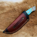 The Azure Fusion Damascus Steel Utility Knife TK-074