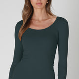 Long Sleeve Scoop Neck Top