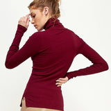 Lightweight Ribbed Turtleneck