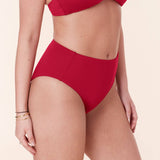 The High Rise Bikini Bottom - Eco Nylon