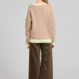 Equine Crewneck Pullover - Peach