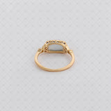 S925 Silver Noble Blue Zirconia Ring