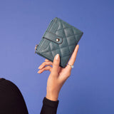 Melody Quilted Zip Top Wallet