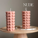 Heart Pillar Candles