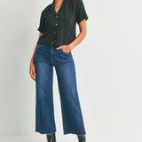 Slim Wide Leg Jeans