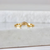 Zirconia Half Moon Stack Ring