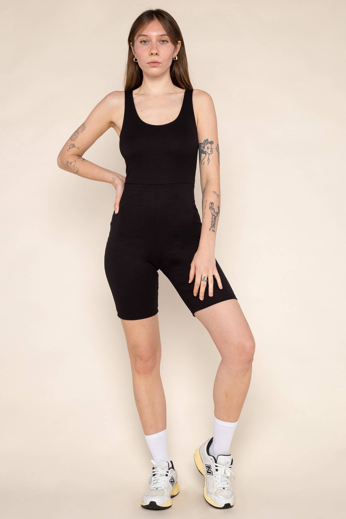 U-Neck Unitard Shorts