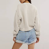 STYLISH LOOSE KNIT SINGLE-BREASTED CARDIGAN
