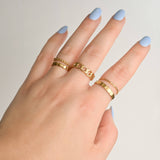 Dainty Gold Rings - Waterproof 18k Gold Stackable Rings