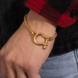 Horse Bit Carabiner Bracelet