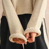 Scoop Neck Sweater - Cream