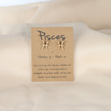 Dainty Gold Zodiac Stud Earrings