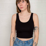 Scoop Neck Crop Tank Top