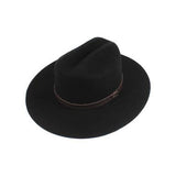 Cowboy Flat Brim 100%Wool Felt Cowboy 7104 Hat Winter