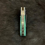 Azureglide Damascus Steel Pocket Knife