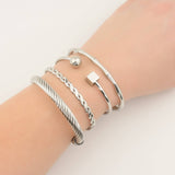 Gold Cuff Bracelet - Waterproof Bold Cuffs - Bangle Bracelet