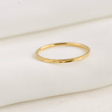 Dainty Gold Rings - Waterproof 18k Gold Stackable Rings