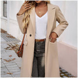 Midi Lapel Collar Cardigan Coat