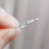 Zirconia Siver Stacking Ring