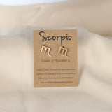 Dainty Gold Zodiac Stud Earrings