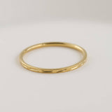 Dainty Gold Rings - Waterproof 18k Gold Stackable Rings