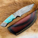 The Azure Fusion Damascus Steel Utility Knife TK-074