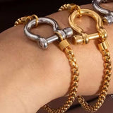 Horse Bit Carabiner Bracelet