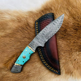 The Azure Fusion Damascus Steel Utility Knife TK-074