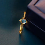 Silver Fantasy Retro Moonstone Ring