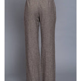 Herringbone Straight Fit Pants - Khaki