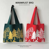 Forest Knitted Shoulder Bag