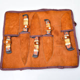 5 Piece Knife Set - Burnt Bone Handle
