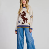 Prairie Ride Sweater -  Taupe