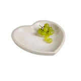 White Marble Heart Shaped Bowl