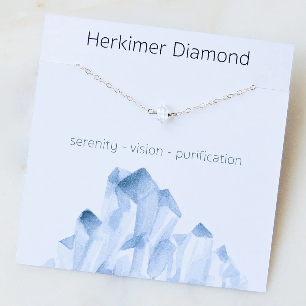 Dainty Raw Birthstone Energy Necklace