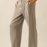 Scuba Knit Trouser - Lt Grey