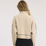 Debbie Mockneck Sweater - Taupe